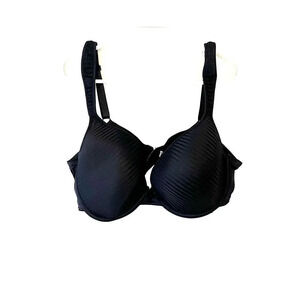 Delta Burke Womens Black Push Up Bra 38DD Lined Underwired Padded